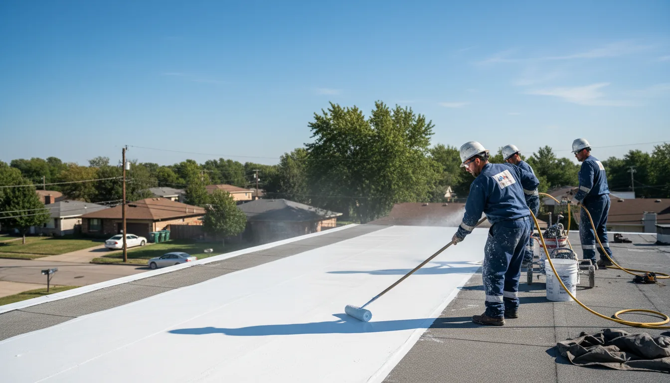 Commercial roof coating in Albion, ME near me